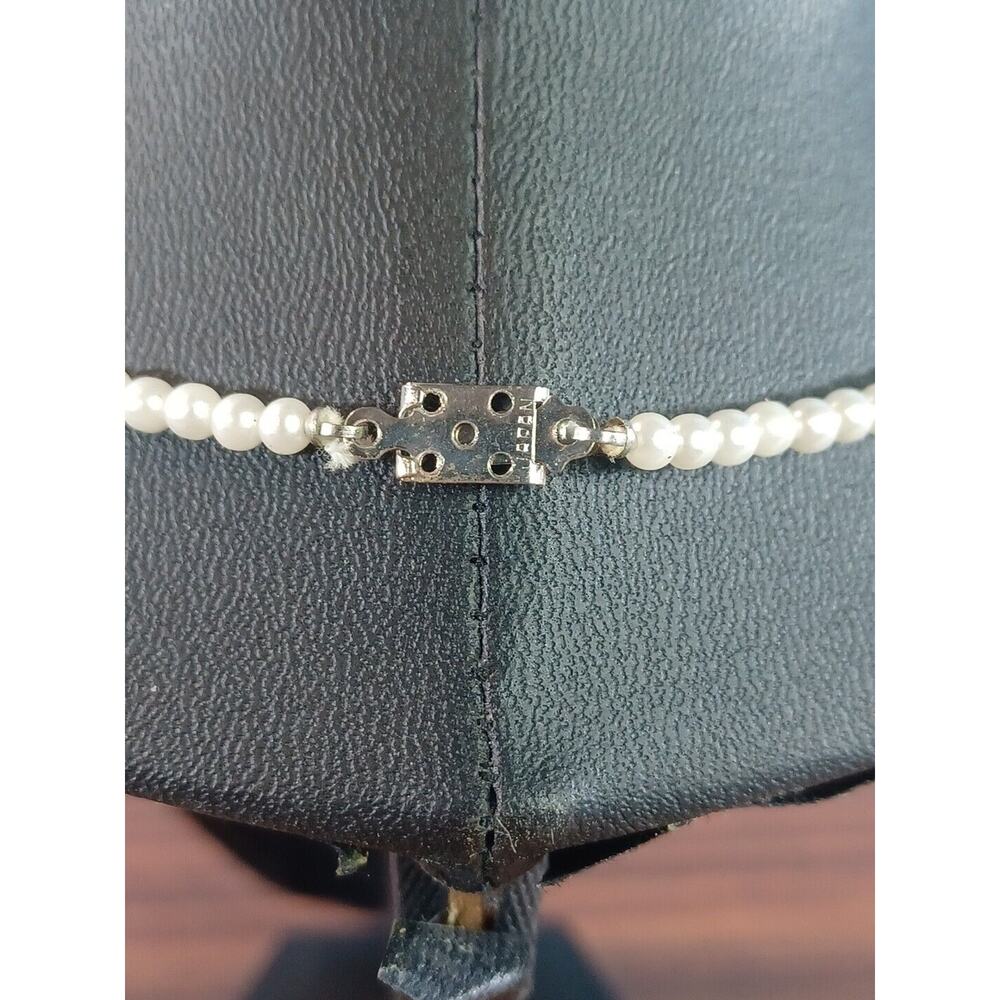 Vintage Faux Pearl Necklace & Bracelet Marked Japan Box Clasp - Picture 6 of 9